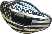 Shock Doctor Shield | kleur BKL Chrome Flag | mondbeschermer, opzetstuk, schild | geschikt voor meerdere sporten | American football