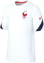 Nike Frankrijk Strike  Sportshirt - Maat 128  - Unisex - wit/zwart/rood