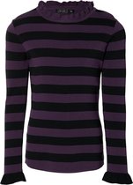 Levv girls- Shirt Karly - Deep purple stripe 16 (176)