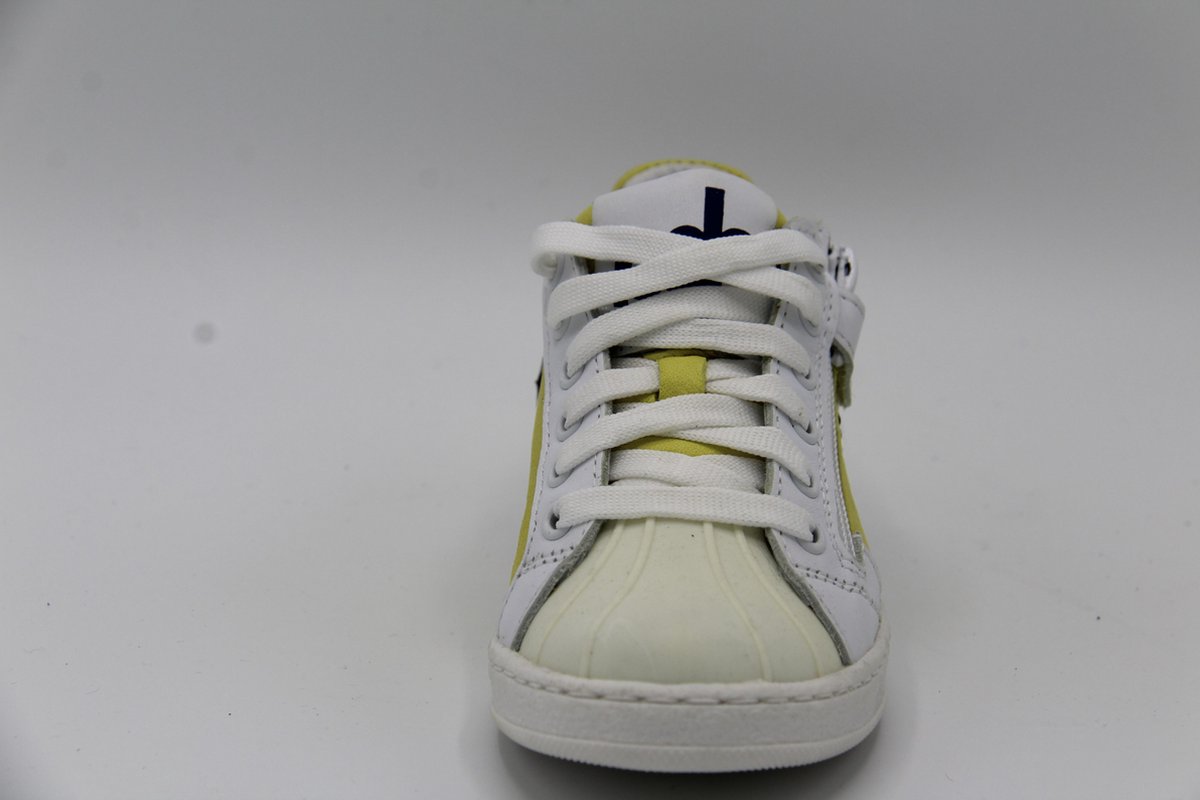 Piedro sneaker geel met wit en blauwe accenten