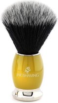 Handgemaakt luxe gele kleur herren zwart synthetisch origineel haar scheerkwast baard en Snor nat schoon scheren (Shavign Brush)