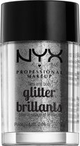 NYX Professional Makeup Face & Body Glitter - Silver - Glitter - 2,5 gr