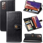 Luxe PU Lederen Wallet Case Geschikt Voor Samsung Galaxy Note20 4G/5G - Portemonnee Book Case Flip Cover Hoesje Met Multi Stand Functie - Kaarthouder Card Case Beschermhoes Sleeve