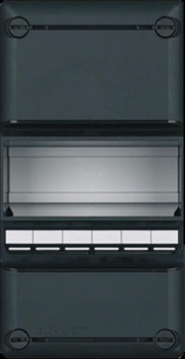 Eaton installatiekast leeg 55, zwart, (hxbxd) 220x110x79mm, DIN-rail
