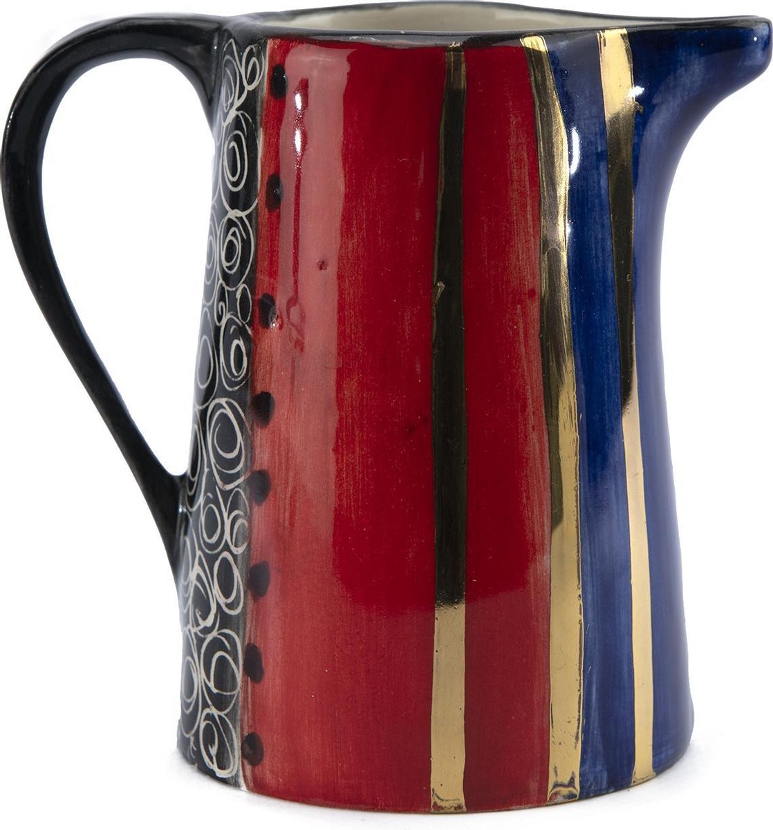 Melkkannetje - Melkkan Model: Rood-Goud-Bruin | Handgemaakt in Zuid Afrika - hoogwaardig keramiek - speciaal gemaakt door Letsopa Ceramics voor Nwabisa African Art