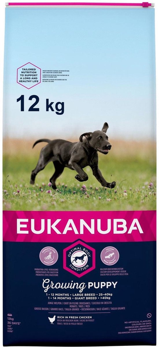 Eukanuba Dog Puppy & Junior - Grote Rassen - Kip