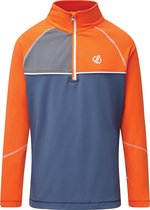 Dare 2b Thermoshirt - Maat 176  - Unisex - oranje/donker blauw/grijs