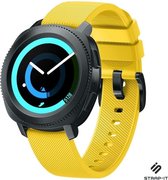 Siliconen Smartwatch bandje - Geschikt voor  Samsung Gear Sport silicone band - geel - Strap-it Horlogeband / Polsband / Armband