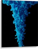 Canvas  - Blauw Water - 75x100cm Foto op Canvas Schilderij (Wanddecoratie op Canvas)