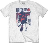 Green Day - Patriot Witness Heren T-shirt - L - Wit