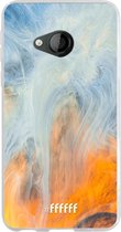 HTC U Play Hoesje Transparant TPU Case - Fire Against Water #ffffff