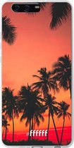 Huawei P10 Plus Hoesje Transparant TPU Case - Coconut Nightfall #ffffff