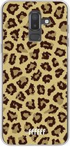 Samsung Galaxy J8 (2018) Hoesje Transparant TPU Case - Jaguar Print #ffffff