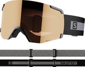 Salomon S/View Access sneeuwbril - Vergroot Gezichtsveld - Diepteperceptie & Verminderde Schittering - Black/Tonic Orange