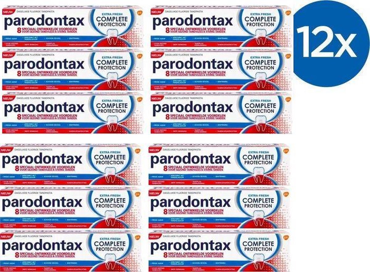 Parodontax Complete Protection Extra Fresh - Voordeelverpakking 12x75ml