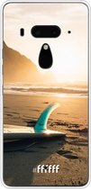 HTC U12+ Hoesje Transparant TPU Case - Sunset Surf #ffffff