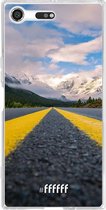 Sony Xperia XZ Premium Hoesje Transparant TPU Case - Road Ahead #ffffff