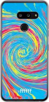 LG G8 ThinQ Hoesje Transparant TPU Case - Swirl Tie Dye #ffffff