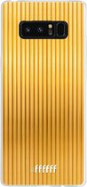 Samsung Galaxy Note 8 Hoesje Transparant TPU Case - Bold Gold #ffffff