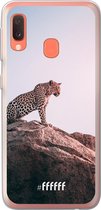 Samsung Galaxy A20e Hoesje Transparant TPU Case - Leopard #ffffff