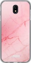 Samsung Galaxy J7 (2017) Hoesje Transparant TPU Case - Coral Marble #ffffff