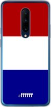 OnePlus 7 Pro Hoesje Transparant TPU Case - Nederlandse vlag #ffffff