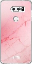 LG V30 (2017) Hoesje Transparant TPU Case - Coral Marble #ffffff