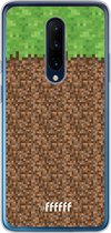 OnePlus 7 Pro Hoesje Transparant TPU Case - Minecraft - Grass #ffffff