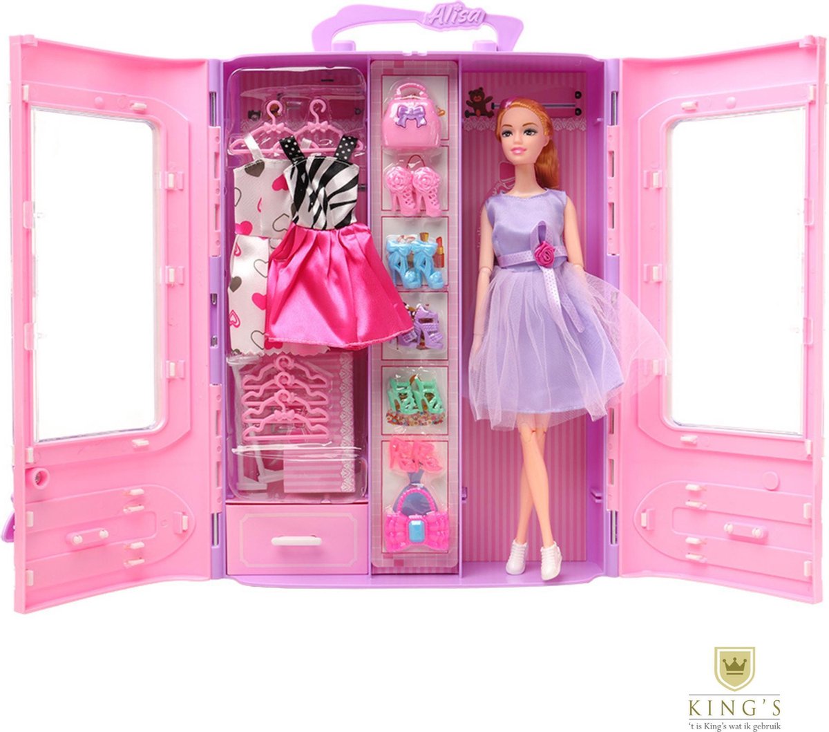 Barbie Closet Fashion Doll  Barbie, Barbiepop, Barbiekleding