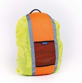 HVW068 - YOKO Hoge zichtbaarheid waterafstotende reflecterende rugzak cover - tot 25 lt - kleur Geel/Oranje