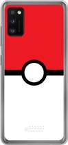 Samsung Galaxy A41 Hoesje Transparant TPU Case - Pokeball #ffffff