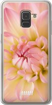 Samsung Galaxy A8 (2018) Hoesje Transparant TPU Case - Pink Petals #ffffff