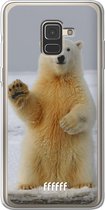 Samsung Galaxy A8 (2018) Hoesje Transparant TPU Case - Polar Bear #ffffff