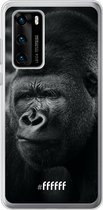 Huawei P40 Hoesje Transparant TPU Case - Gorilla #ffffff