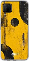 Huawei P40 Lite Hoesje Transparant TPU Case - Black And Yellow #ffffff