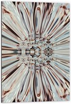 Dibond - Bloem van Diamanten - 60x90cm Foto op Aluminium (Wanddecoratie van metaal)