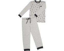 La-V pyjama sets voor jongens met all over print Grijs 164-170