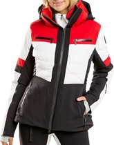 8848 Wintersportjas - Maat 40  - Vrouwen - zwart/wit/rood