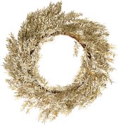 Krans in champagnekleurige kunststof van het merk Pomax - diameter 50cm