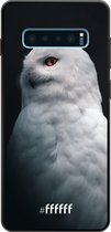 Samsung Galaxy S10 Plus Hoesje TPU Case - Witte Uil #ffffff