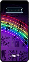 Samsung Galaxy S10 Plus Hoesje TPU Case - Love is Love #ffffff