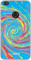 Huawei P8 Lite (2017) Hoesje Transparant TPU Case - Swirl Tie Dye #ffffff