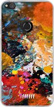6F hoesje - geschikt voor Huawei P8 Lite (2017) -  Transparant TPU Case - Colourful Palette #ffffff
