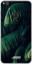 6F hoesje - geschikt voor Huawei P8 Lite (2017) -  Transparant TPU Case - Palm Leaves Dark #ffffff