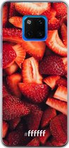 Huawei Mate 20 Pro Hoesje Transparant TPU Case - Strawberry Fields #ffffff