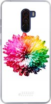 Xiaomi Pocophone F1 Hoesje Transparant TPU Case - Rainbow Pompon #ffffff