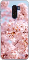 Xiaomi Pocophone F1 Hoesje Transparant TPU Case - Cherry Blossom #ffffff