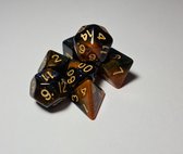 Dungeon Dice Plastic Polydice Dobbelstenen Set Van 7 Stuks - Cosmic Nebula | Voor D&D En Andere Rollenspellen | Plastic Dobbelstenen Set Voor Dungeons And Dragons
