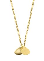 Casa Jewelry Collier Sugarbowl Small Goud Verguld van 37 cm met 5 cm verlengketting