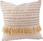 SIERKUSSEN STRAW NATUUR | MAAT 45X45XH10 CM | TEXTIEL